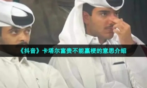 《抖音》卡塔尔富贵不能赢梗的意思介绍