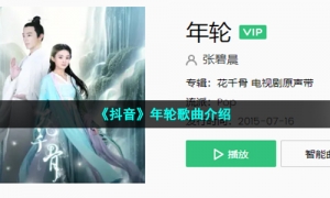 《抖音》年轮歌曲介绍