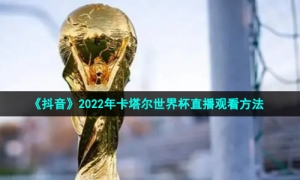 《抖音》2022年卡塔尔世界杯直播观看方法