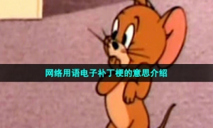 网络用语电子补丁梗的意思介绍