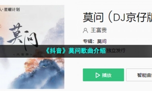 《抖音》莫问歌曲介绍