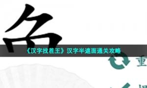 《汉字找茬王》汉字半遮面通关攻略