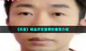 《抖音》杨迪厌世脸梗的意思介绍