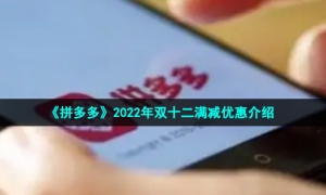 《拼多多》2022年双十二满减优惠介绍