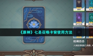 《原神》七圣召唤卡背使用方法