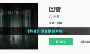 《抖音》回音歌曲介绍