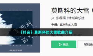 《抖音》莫斯科的大雪歌曲介绍