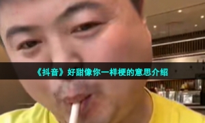 《抖音》好甜像你一样梗的意思介绍