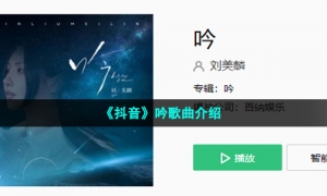 《抖音》吟歌曲介绍