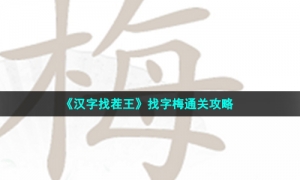 《汉字找茬王》找字梅通关攻略