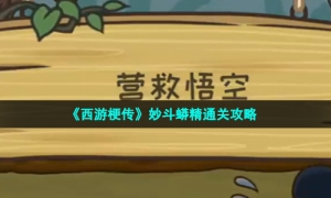《西游梗传》妙斗蟒精通关攻略