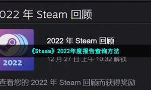 《Steam》2022年度报告查询方法