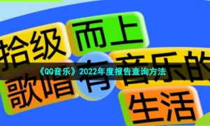 《QQ音乐》2022年度报告查询方法
