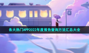 各大热门APP2022年度报告查询方法汇总大全