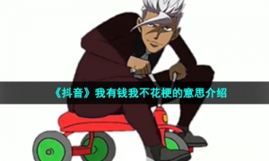 《抖音》我有钱我不花梗的意思介绍