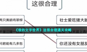 《我的文字世界》这很合理通关攻略