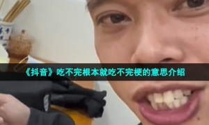 《抖音》吃不完根本就吃不完梗的意思介绍