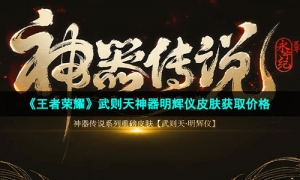 《王者荣耀》武则天神器明辉仪皮肤获取价格
