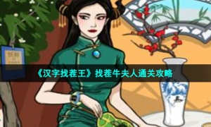 《汉字找茬王》找茬牛夫人通关攻略
