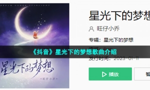 《抖音》星光下的梦想歌曲介绍