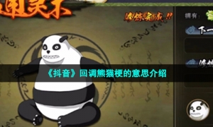 《抖音》回调熊猫梗的意思介绍