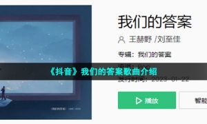 《抖音》我们的答案歌曲介绍