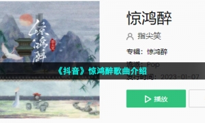 《抖音》惊鸿醉歌曲介绍