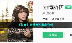 《抖音》为情所伤歌曲介绍