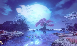 丹霞夹明月华星出羽间《天下手游》双色羽翼大荒罕见！