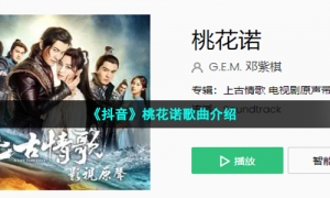 《抖音》桃花诺歌曲介绍