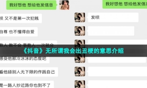 《抖音》无所谓我会出丑梗的意思介绍