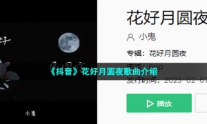 《抖音》花好月圆夜歌曲介绍