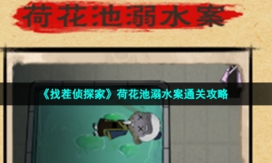 《找茬侦探家》荷花池溺水案通关攻略