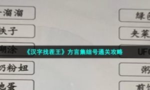 《汉字找茬王》方言集结号通关攻略