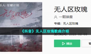 《抖音》无人区玫瑰歌曲介绍
