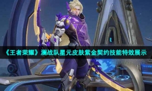 《王者荣耀》澜战队星元皮肤紫金契约技能特效展示