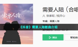 《抖音》需要人陪歌曲介绍