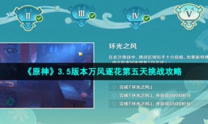 《原神》3.5版本万风逐花第五天挑战攻略