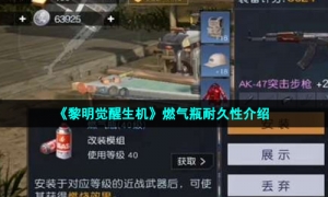 《黎明觉醒生机》燃气瓶耐久性介绍