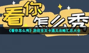 《看你怎么秀》游戏全关卡通关攻略汇总大全