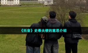 《抖音》史蒂夫梗的意思介绍