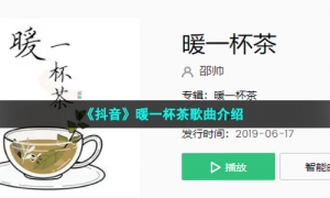 《抖音》暖一杯茶歌曲介绍