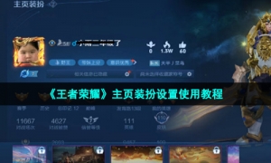 《王者荣耀》主页装扮设置使用教程
