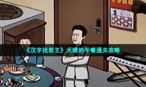 《汉字找茬王》大嫂的午餐通关攻略