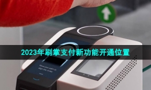 《微信》2023年刷掌支付新功能开通位置