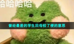 《抖音》曾经最差的学生回母校了梗的意思介绍