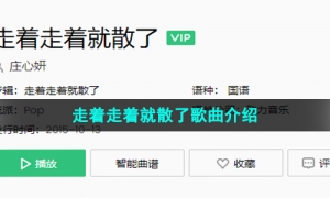 《抖音》走着走着就散了歌曲介绍