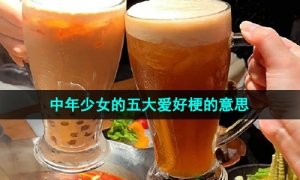 《抖音》中年少女的五大爱好梗的意思介绍