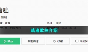 《抖音》踏遍歌曲介绍