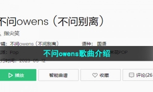 《抖音》不问owens歌曲介绍